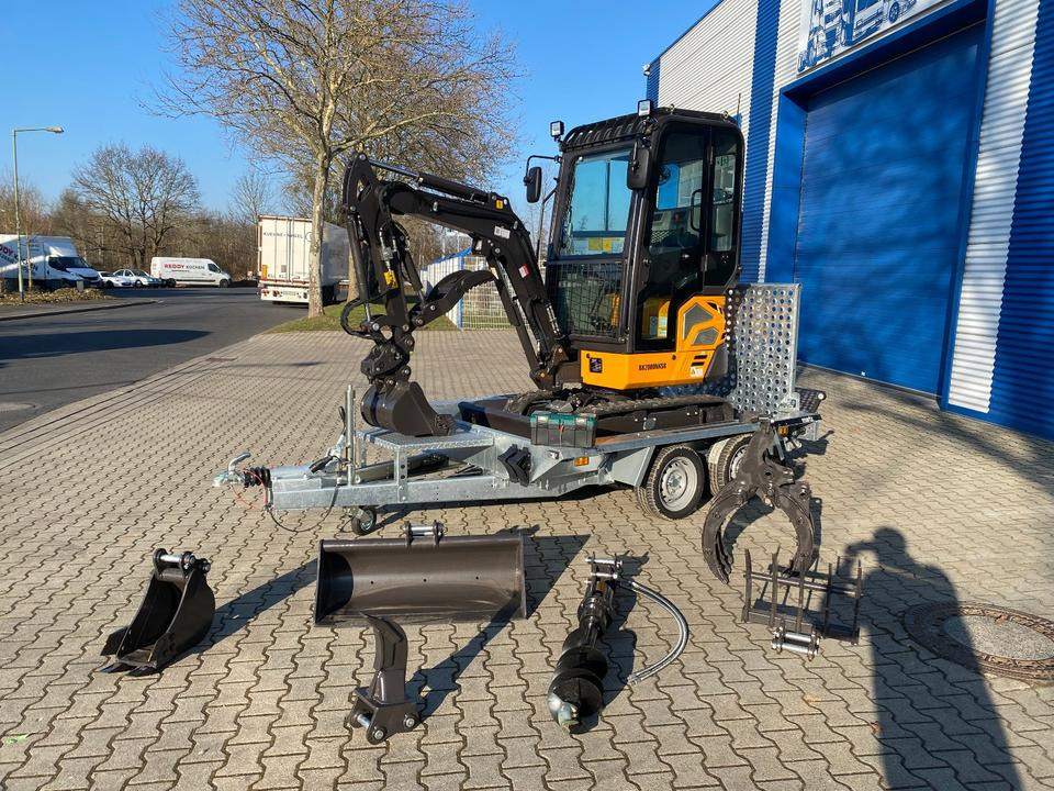 Minibagger BK2000NKSR + Tieflader + Zubehör *INKL.19% MWST*BERGER KRAUS*KUBOTA* KLIMA*SCHWENKARM*VERSTELLFAHRWERK* - Mini ekskavatör, Römork: fotoğraf 2 Minibagger BK2000NKSR + Tieflader + Zubehör *INKL.19% MWST*BERGER KRAUS*KUBOTA* KLIMA*SCHWENKARM*VERSTELLFAHRWERK* - Mini ekskavatör, Römork: fotoğraf 2