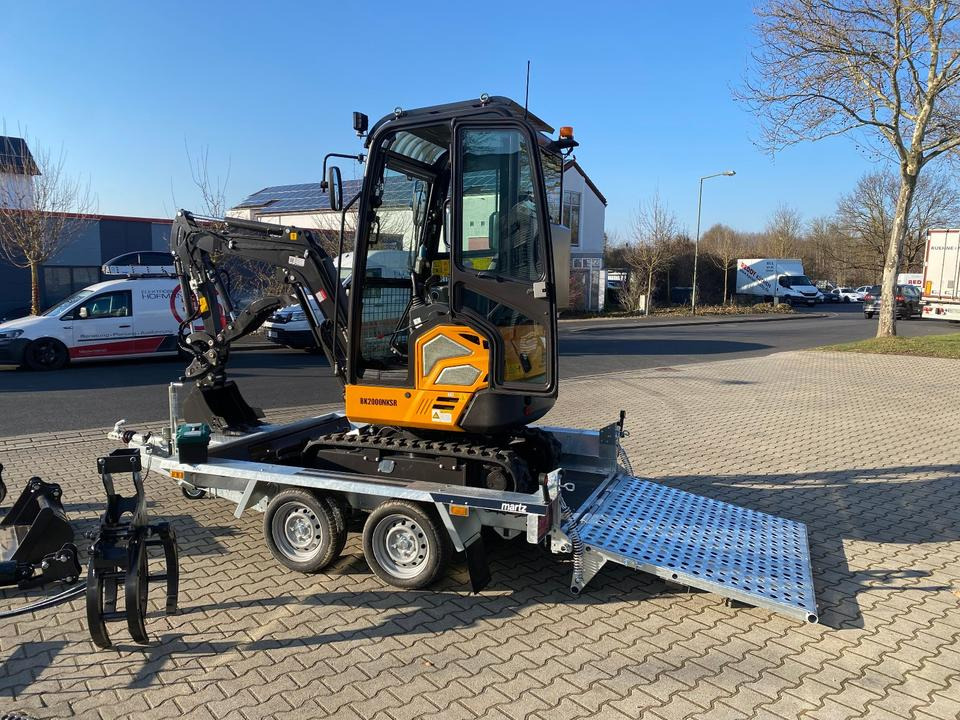 Minibagger BK2000NKSR + Tieflader + Zubehör *INKL.19% MWST*BERGER KRAUS*KUBOTA* KLIMA*SCHWENKARM*VERSTELLFAHRWERK* - Mini ekskavatör, Römork: fotoğraf 5 Minibagger BK2000NKSR + Tieflader + Zubehör *INKL.19% MWST*BERGER KRAUS*KUBOTA* KLIMA*SCHWENKARM*VERSTELLFAHRWERK* - Mini ekskavatör, Römork: fotoğraf 5