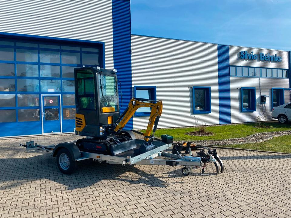 Minibagger BK950KS + Anhänger + Zubehör *INKL.19% MWST*BERGER KRAUS*KABINE*SOFORT!* - Mini ekskavatör, Römork: fotoğraf 4 Minibagger BK950KS + Anhänger + Zubehör *INKL.19% MWST*BERGER KRAUS*KABINE*SOFORT!* - Mini ekskavatör, Römork: fotoğraf 4