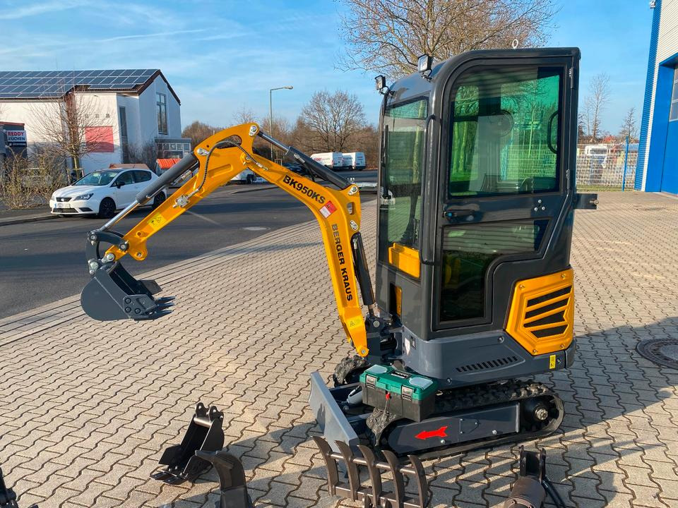 Minibagger BK950KS + Zubehör *INKL.19% MWST*BERGER KRAUS*KABINE*SOFORT!* - Mini ekskavatör: fotoğraf 4 Minibagger BK950KS + Zubehör *INKL.19% MWST*BERGER KRAUS*KABINE*SOFORT!* - Mini ekskavatör: fotoğraf 4