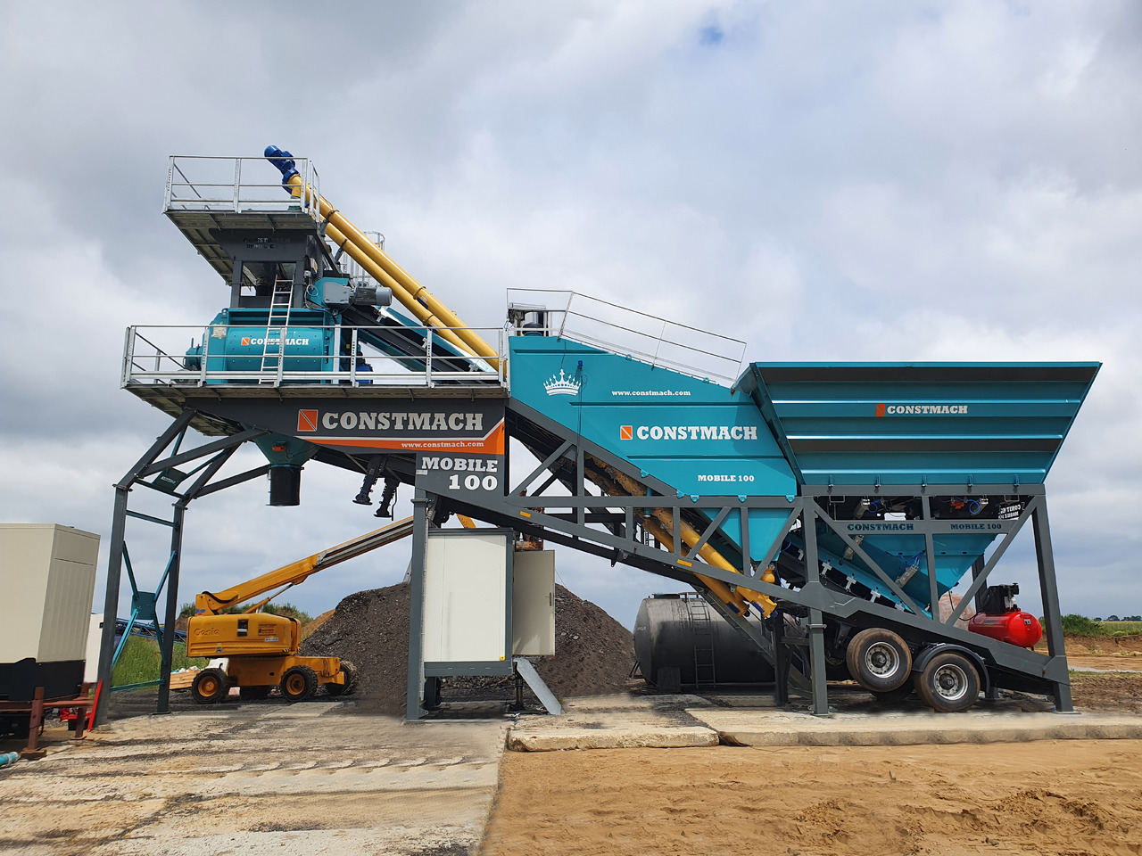 Constmach 100 m³/h Mobile Concrete Batching Plant - Beton santrali: fotoğraf 5 Constmach 100 m³/h Mobile Concrete Batching Plant - Beton santrali: fotoğraf 5