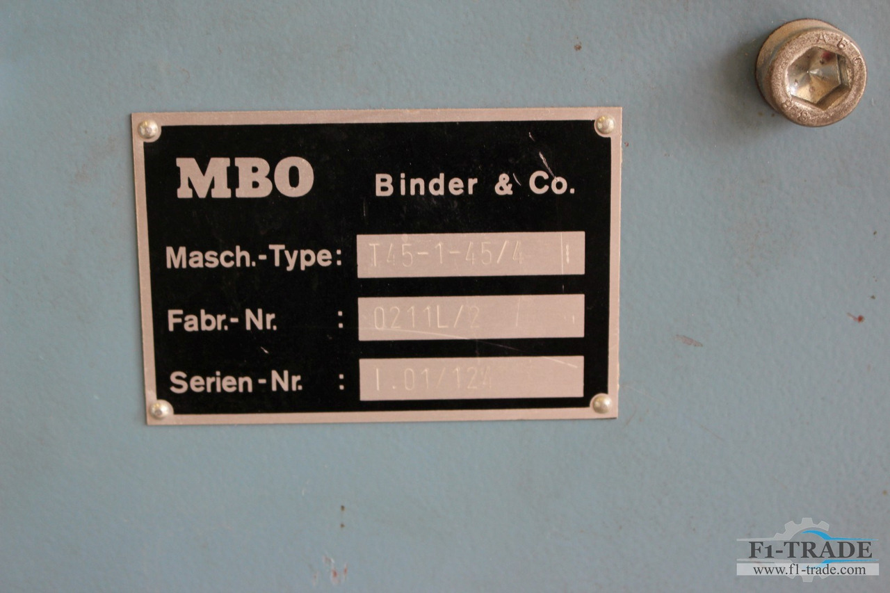 Katlama makinesi MBO T45-4-KB: fotoğraf 6