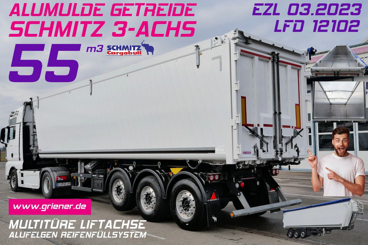 Schmitz Cargobull SKI 24 ALUMULDE SL 9,6/ 50/55 m³ MULTITÜRE - Damperli dorse: fotoğraf 1 Schmitz Cargobull SKI 24 ALUMULDE SL 9,6/ 50/55 m³ MULTITÜRE - Damperli dorse: fotoğraf 1