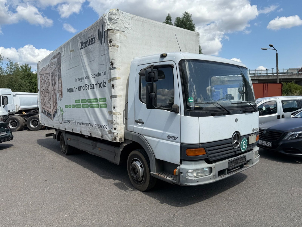 Mercedes-Benz Atego 817 - Tenteli kamyon: fotoğraf 2 Mercedes-Benz Atego 817 - Tenteli kamyon: fotoğraf 2