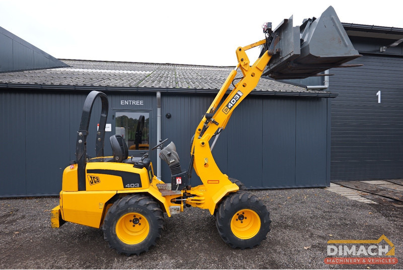 JCB 403 Zeer nette shovel met hydraulische snelwissel en bak en palletvorken 120cm lang - Yükleyici: fotoğraf 2 JCB 403 Zeer nette shovel met hydraulische snelwissel en bak en palletvorken 120cm lang - Yükleyici: fotoğraf 2