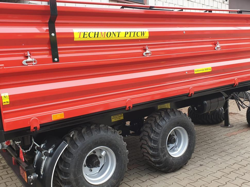 Yeni Damperli traktör römorku Techmont Anhänger / Trailer / Remorque / Rimorchio / Прицеп двухосный тандем / Przyczepa tandem PTTCW 310 10 t: fotoğraf 25