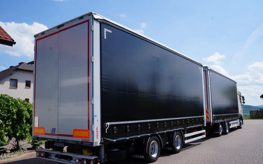 DAF XF 480 EURO 6 ZESTAW TANDEM PRZEJAZDOWY 120 M3 7,7 M + 7,7 M WECON - Tenteli kamyon: fotoğraf 5 DAF XF 480 EURO 6 ZESTAW TANDEM PRZEJAZDOWY 120 M3 7,7 M + 7,7 M WECON - Tenteli kamyon: fotoğraf 5