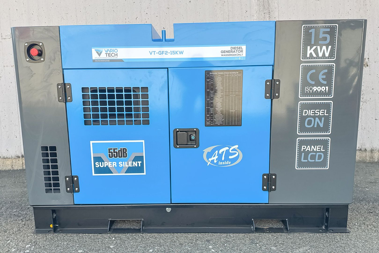 Vario Tech Dieselgenerator VT-GF2-15KW Super Silent + ATS - Elektrikli jeneratör: fotoğraf 2 Vario Tech Dieselgenerator VT-GF2-15KW Super Silent + ATS - Elektrikli jeneratör: fotoğraf 2