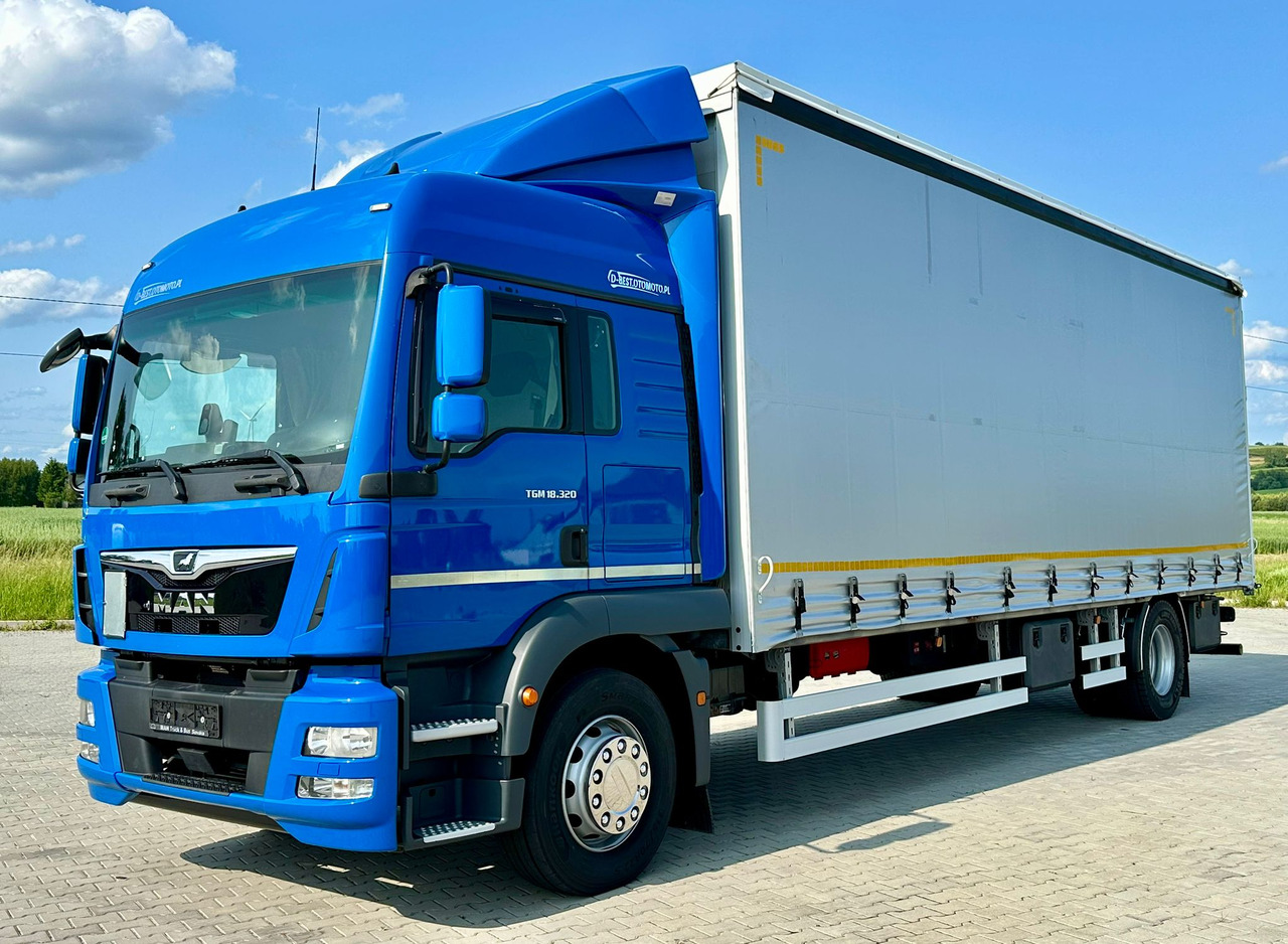 MAN TGM 18.320 / FIRANKA / 20 EUROPALET / 8.3 M DŁUGOŚCI / AUTOMAT / SYPIALKA / 2018 ROK / 9 809 KG ŁADOWNOŚCI - Tenteli kamyon: fotoğraf 2 MAN TGM 18.320 / FIRANKA / 20 EUROPALET / 8.3 M DŁUGOŚCI / AUTOMAT / SYPIALKA / 2018 ROK / 9 809 KG ŁADOWNOŚCI - Tenteli kamyon: fotoğraf 2