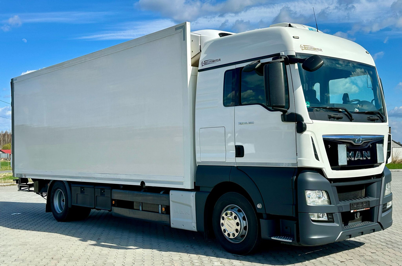 MAN TGX 18.360 / CHŁODNIA / WINDA / AUTOMAT / 19 EUROPALET / THERMO KING / SYPIALKA / SPROWADZONY - Refrijeratör kamyon: fotoğraf 1 MAN TGX 18.360 / CHŁODNIA / WINDA / AUTOMAT / 19 EUROPALET / THERMO KING / SYPIALKA / SPROWADZONY - Refrijeratör kamyon: fotoğraf 1