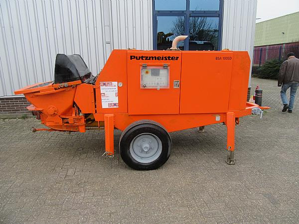 2014 PUTZMEISTER BSA1005 DC trailer mounted. - Sabit beton pompası: fotoğraf 2 2014 PUTZMEISTER BSA1005 DC trailer mounted. - Sabit beton pompası: fotoğraf 2