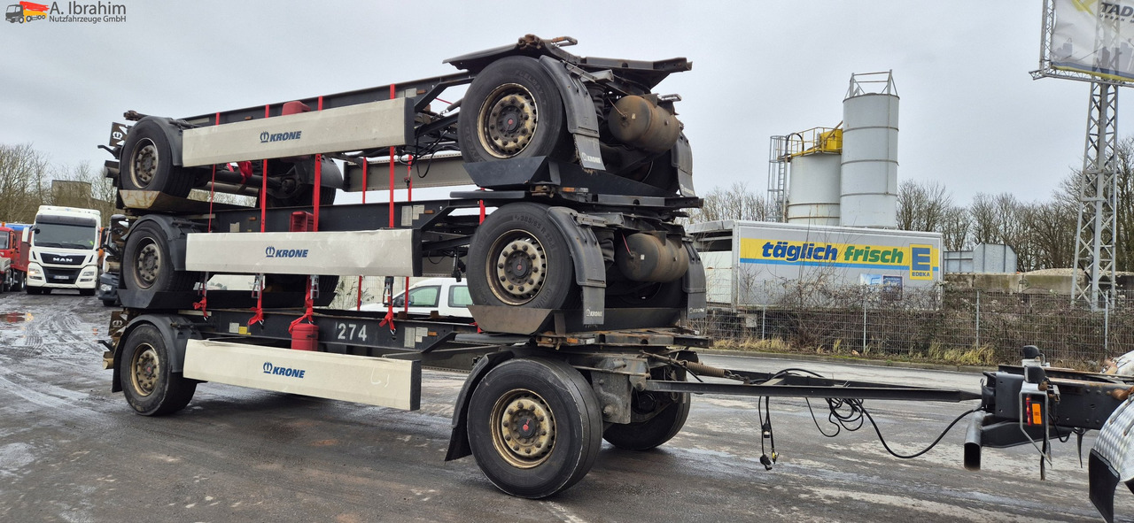 Krone AZ 3x vorhanden SAF Achsen, fertig gestapelt - Konteynır taşıyıcı/ Yedek karoser römork: fotoğraf 4 Krone AZ 3x vorhanden SAF Achsen, fertig gestapelt - Konteynır taşıyıcı/ Yedek karoser römork: fotoğraf 4