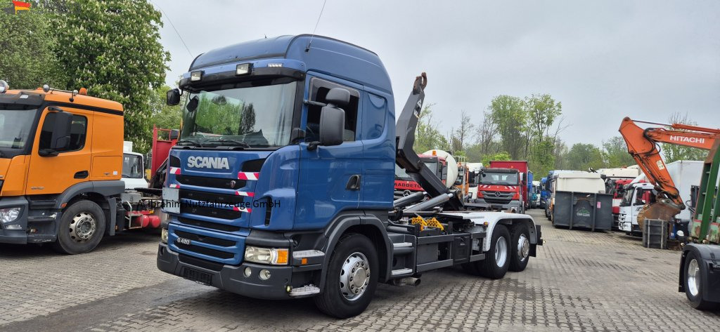 Scania G 420 6x2 Abroller Lift-Lenkachse VDL Haken - Kancalı yükleyici kamyon: fotoğraf 1 Scania G 420 6x2 Abroller Lift-Lenkachse VDL Haken - Kancalı yükleyici kamyon: fotoğraf 1