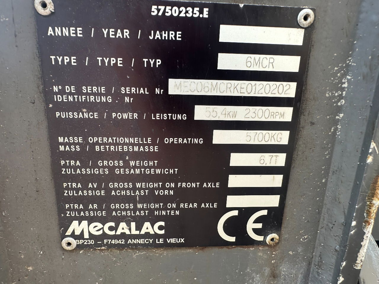 Mini ekskavatör Mecalac 6MCR: fotoğraf 25