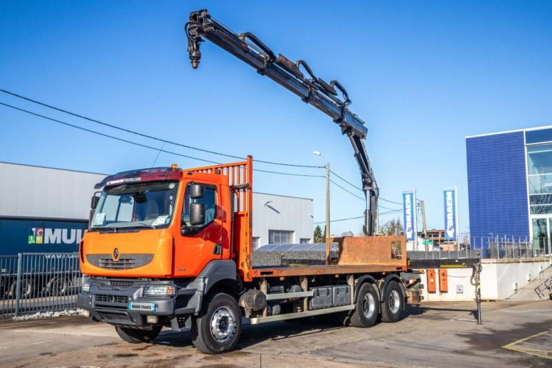Renault KERAX 380DXI+E5+PK16TM/3EXT - Sal/ Açık kasa kamyon, Vinçli kamyon: fotoğraf 1 Renault KERAX 380DXI+E5+PK16TM/3EXT - Sal/ Açık kasa kamyon, Vinçli kamyon: fotoğraf 1