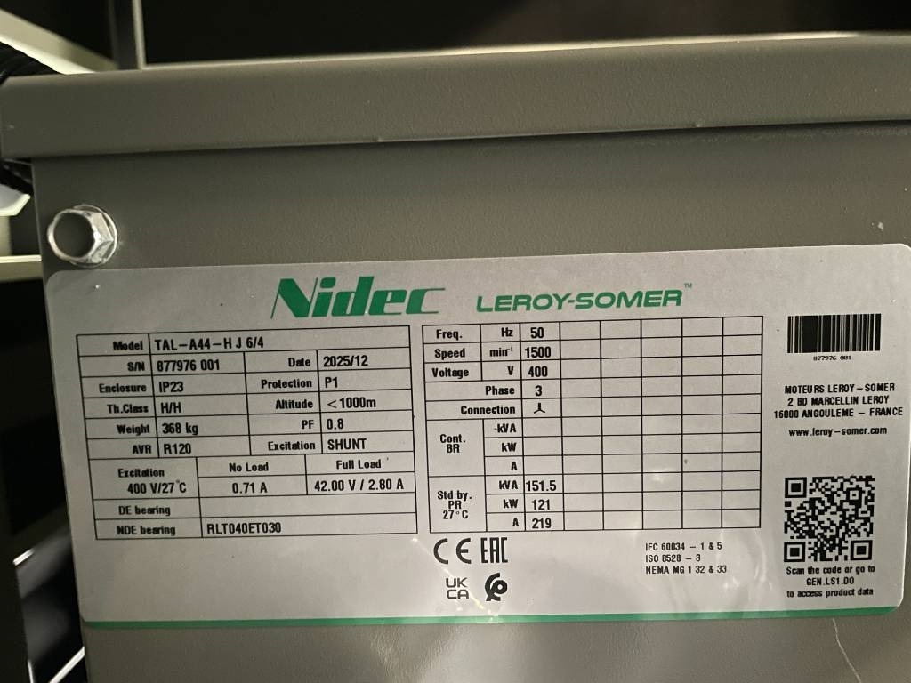 Yeni Elektrikli jeneratör Cummins 6BTAA5.9-G2 - 155 kVA Generator - DPX-19837: fotoğraf 19