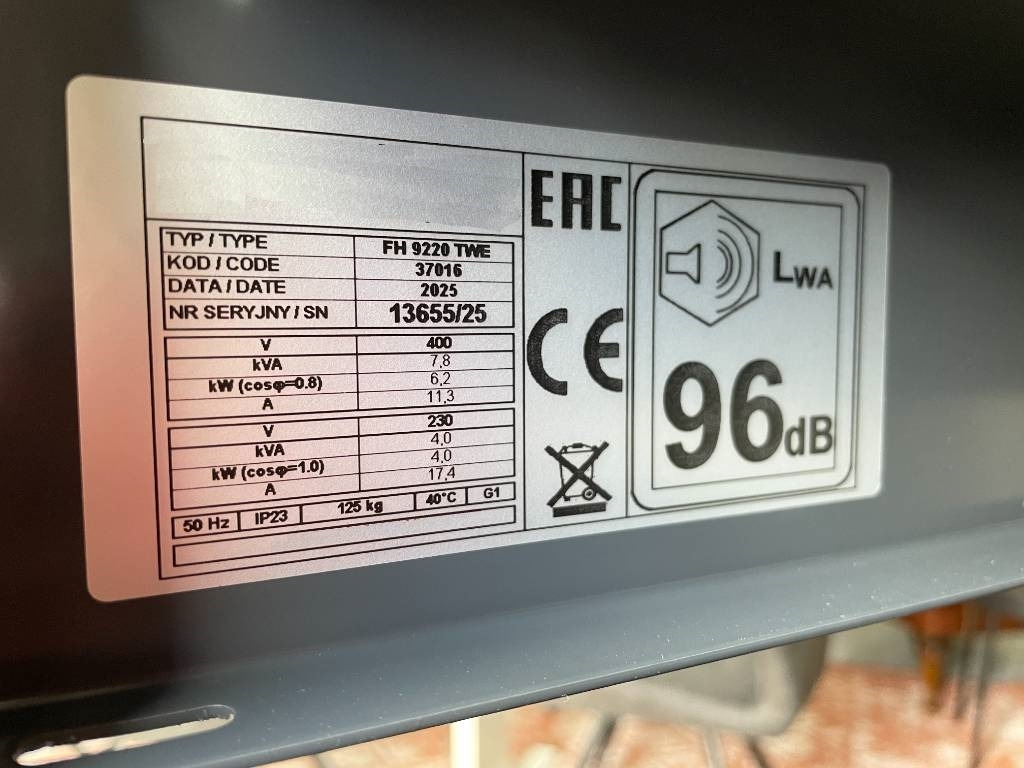 Honda FH9220TWE - 8.7 kVA generator - DPX-17965 - Elektrikli jeneratör: fotoğraf 5 Honda FH9220TWE - 8.7 kVA generator - DPX-17965 - Elektrikli jeneratör: fotoğraf 5