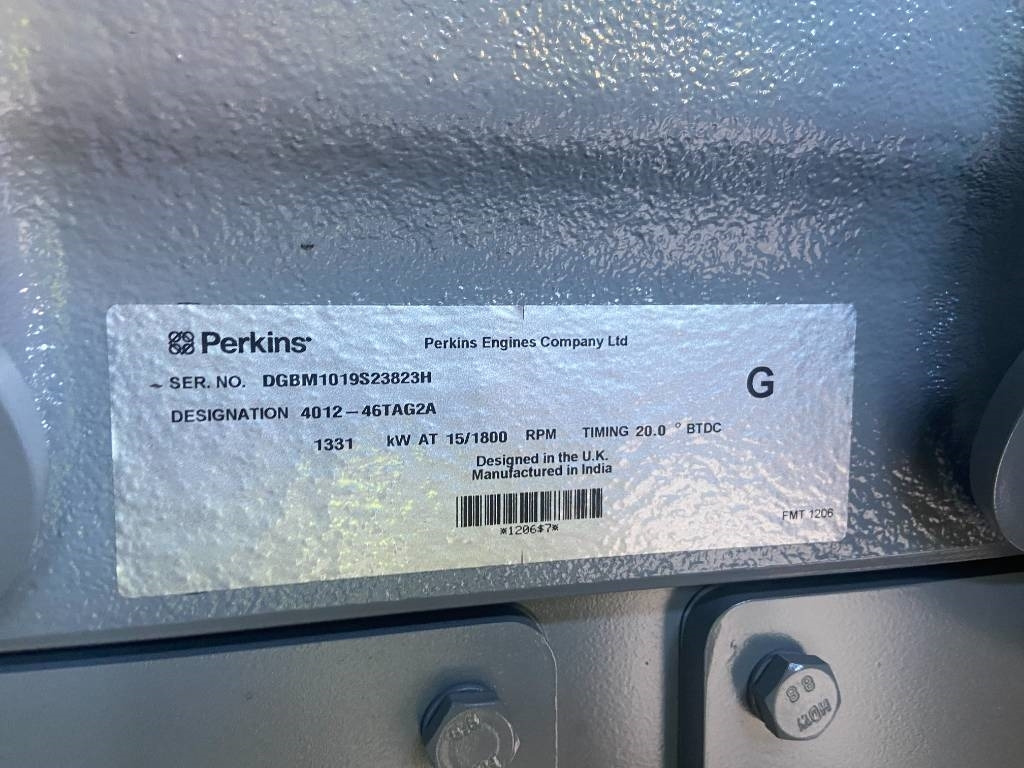 Elektrikli jeneratör Perkins 4012-46TAG2A - 1.650 kVA Generator - DPX-19823: fotoğraf 11