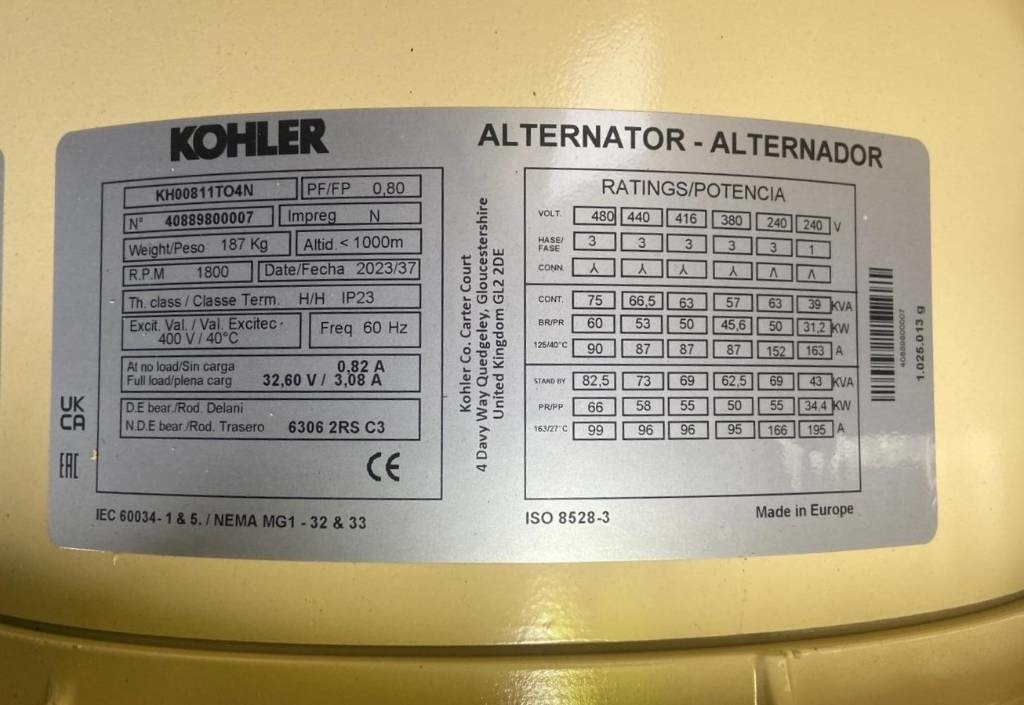 Sdmo K66 - 66 kVA Generator - DPX-17006 - Elektrikli jeneratör: fotoğraf 4 Sdmo K66 - 66 kVA Generator - DPX-17006 - Elektrikli jeneratör: fotoğraf 4