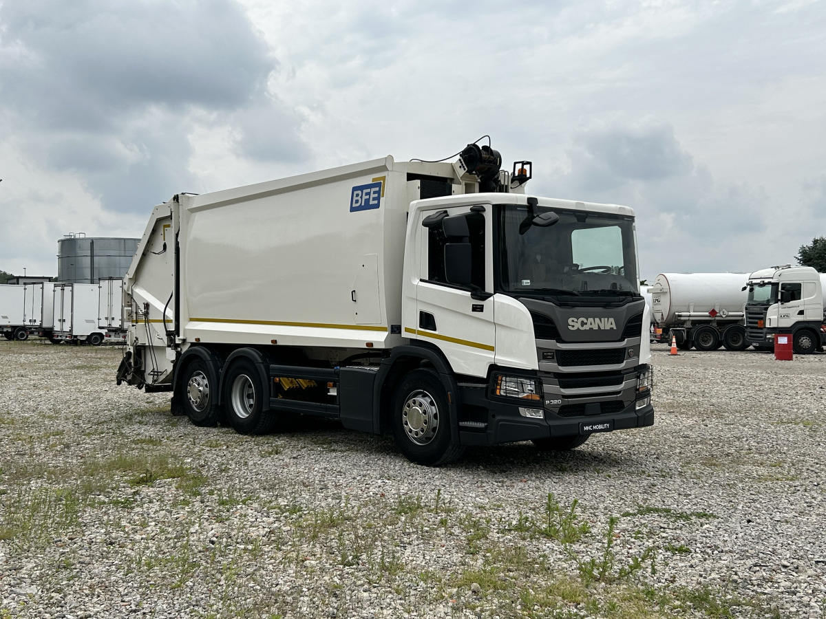 SCANIA P 320 WYWÓZ ŚMIECI - Çöp kamyonu: fotoğraf 1 SCANIA P 320 WYWÓZ ŚMIECI - Çöp kamyonu: fotoğraf 1