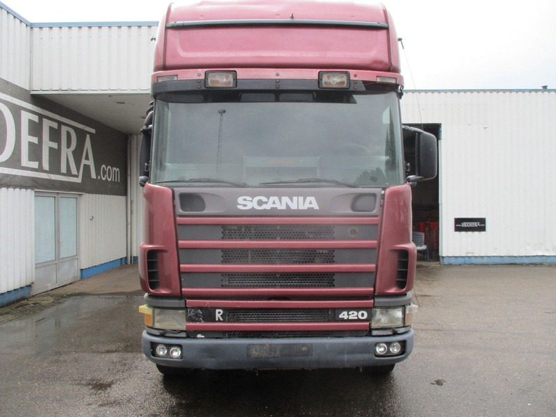 Kancalı yükleyici kamyon Scania R124-420 6x2 , Manual , Intarder , Airco , haakarm truck: fotoğraf 5