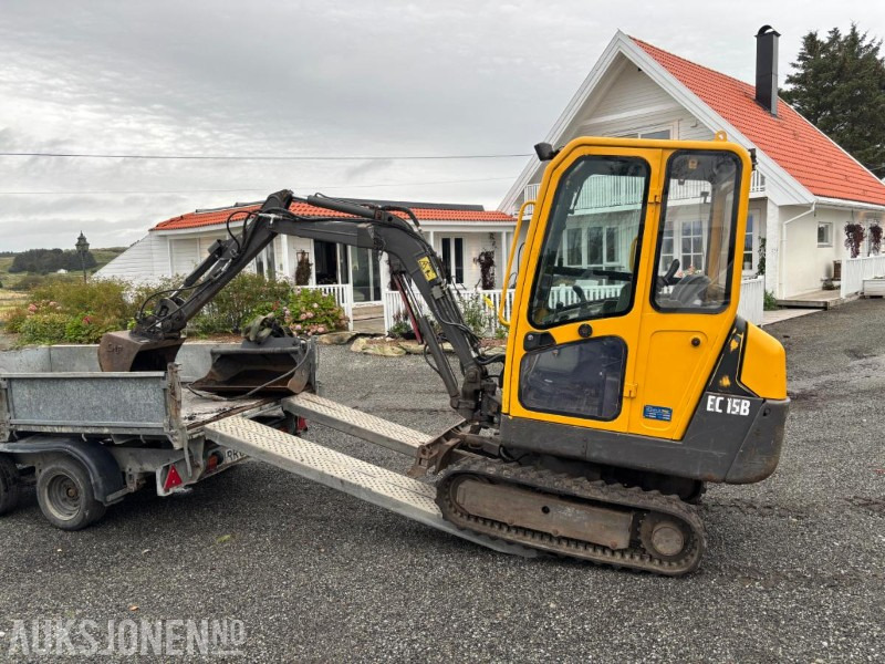 2004 Volvo EC15B XTV HK-S30. 2Skuffer + Ifor Williams Maskinhenger. - Ekskavatör: fotoğraf 3 2004 Volvo EC15B XTV HK-S30. 2Skuffer + Ifor Williams Maskinhenger. - Ekskavatör: fotoğraf 3