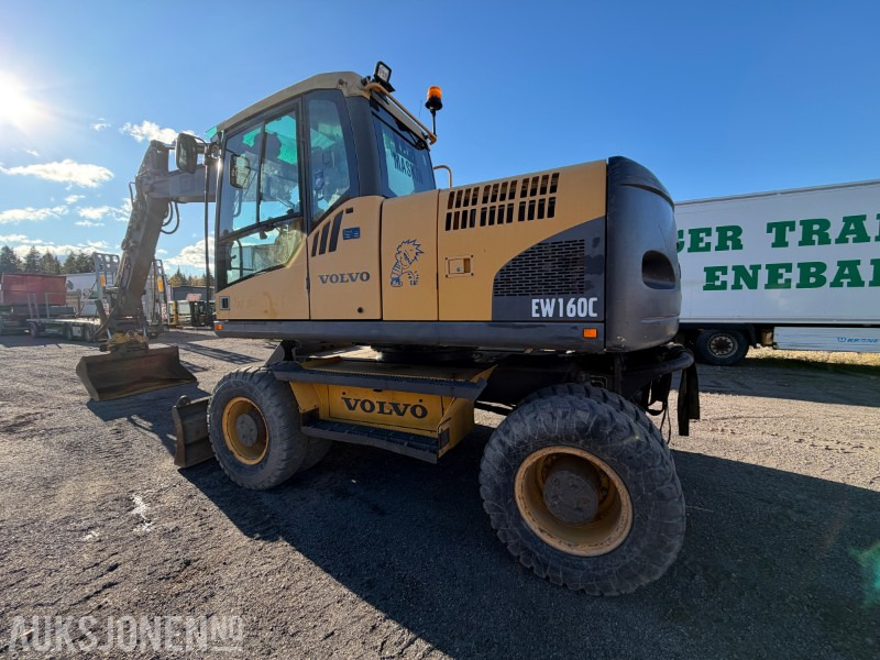 2008 Volvo EW160C Hjulgraver - Pusseskuff - Graveskuff S60 - Tilleggshydraulikk - Engcon tiltrotator - Ekskavatör: fotoğraf 4 2008 Volvo EW160C Hjulgraver - Pusseskuff - Graveskuff S60 - Tilleggshydraulikk - Engcon tiltrotator - Ekskavatör: fotoğraf 4