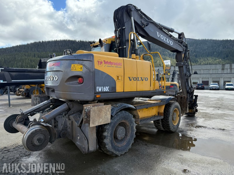 2008 Volvo EW160C hjulgraver - jernbanerigget - tiltrotator - Ekskavatör: fotoğraf 4 2008 Volvo EW160C hjulgraver - jernbanerigget - tiltrotator - Ekskavatör: fotoğraf 4