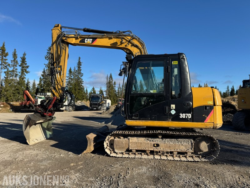 2010 Cat 307D GRAVEMASKIN, TILTROTATOR, 2 SKUFFER, DIESELVARMER - Ekskavatör: fotoğraf 2 2010 Cat 307D GRAVEMASKIN, TILTROTATOR, 2 SKUFFER, DIESELVARMER - Ekskavatör: fotoğraf 2