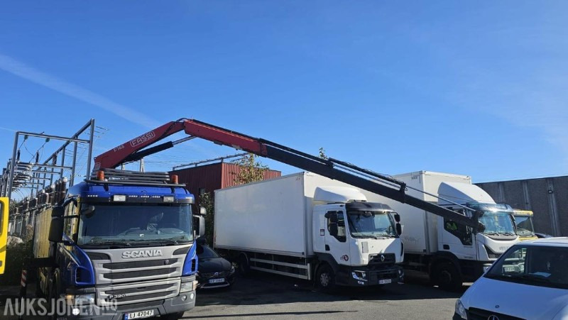 2012 Scania P-serie P320 kranbil med bakløft - Vinçli kamyon: fotoğraf 2 2012 Scania P-serie P320 kranbil med bakløft - Vinçli kamyon: fotoğraf 2