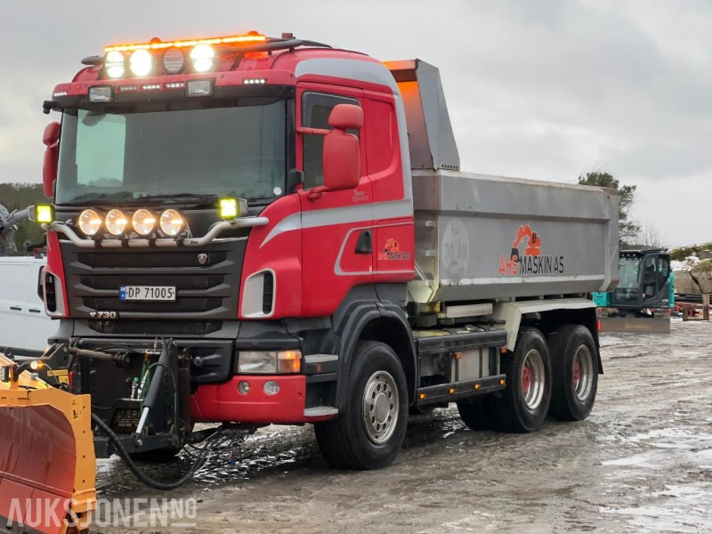 2012 Scania R 730 6x4 - Brøyterigget tippbil - Damperli kamyon: fotoğraf 1 2012 Scania R 730 6x4 - Brøyterigget tippbil - Damperli kamyon: fotoğraf 1