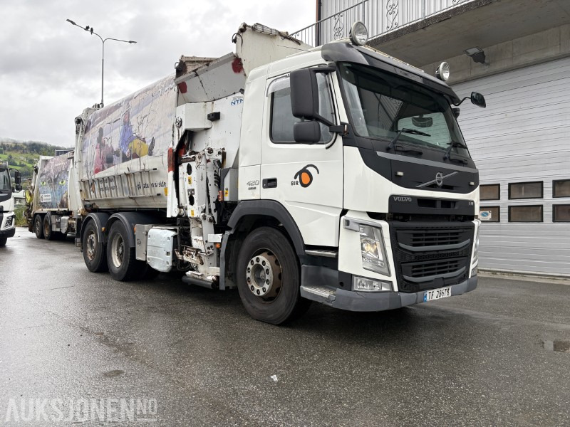 2014 Volvo FM420 EURO 6 sidelaster / komprimatorbil / renovasjonsbil - leveres med ny EU godkjenning - Çöp kamyonu: fotoğraf 2 2014 Volvo FM420 EURO 6 sidelaster / komprimatorbil / renovasjonsbil - leveres med ny EU godkjenning - Çöp kamyonu: fotoğraf 2