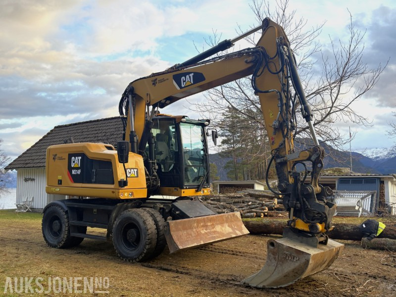2016 Cat M314F hjulgraver - serviceavtale - nylig service - tiltrotator og pusseskuffe - Tekerlekli ekskavatör: fotoğraf 2 2016 Cat M314F hjulgraver - serviceavtale - nylig service - tiltrotator og pusseskuffe - Tekerlekli ekskavatör: fotoğraf 2
