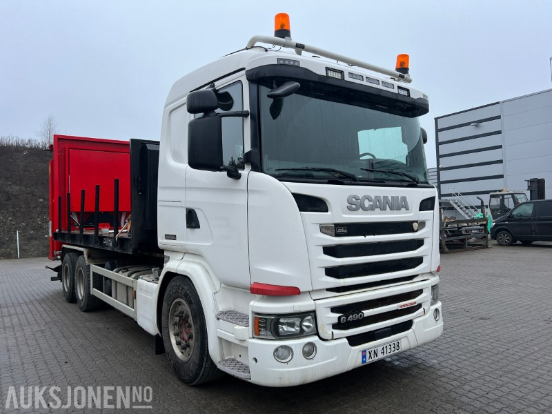 2016 Scania G-490 Krokløft med Buffalopåbygg - Kancalı yükleyici kamyon: fotoğraf 1 2016 Scania G-490 Krokløft med Buffalopåbygg - Kancalı yükleyici kamyon: fotoğraf 1