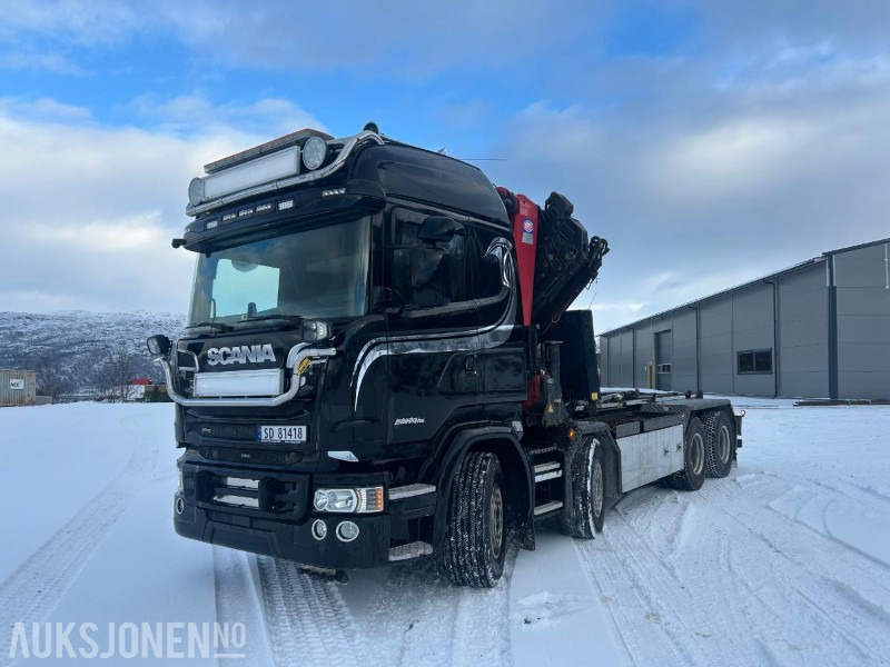 Vinçli kamyon 2016 Scania R580 kran/krokbil: fotoğraf 1