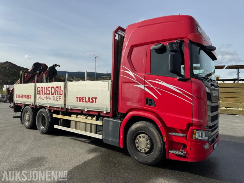 2017 Scania R500 planbil med HMF kran - Vinçli kamyon: fotoğraf 3 2017 Scania R500 planbil med HMF kran - Vinçli kamyon: fotoğraf 3