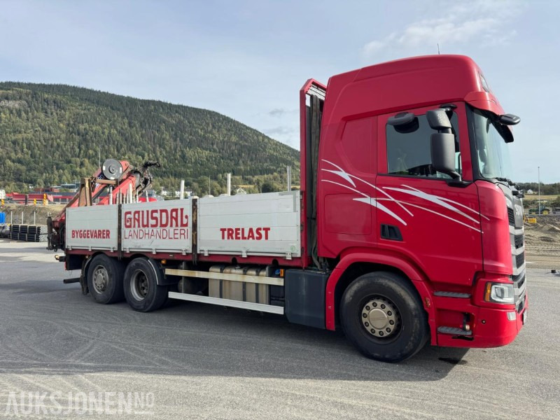 2017 Scania R500 planbil med HMF kran - Vinçli kamyon: fotoğraf 5 2017 Scania R500 planbil med HMF kran - Vinçli kamyon: fotoğraf 5