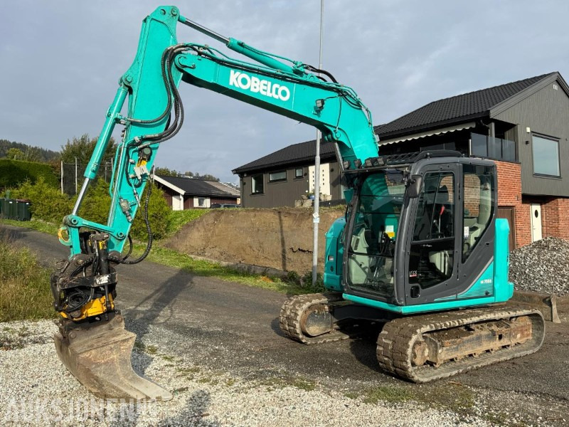 2018 Kobelco SK75SR-3E gravemaskin med 2 skuffer / Tiltrotator - Ekskavatör: fotoğraf 1 2018 Kobelco SK75SR-3E gravemaskin med 2 skuffer / Tiltrotator - Ekskavatör: fotoğraf 1
