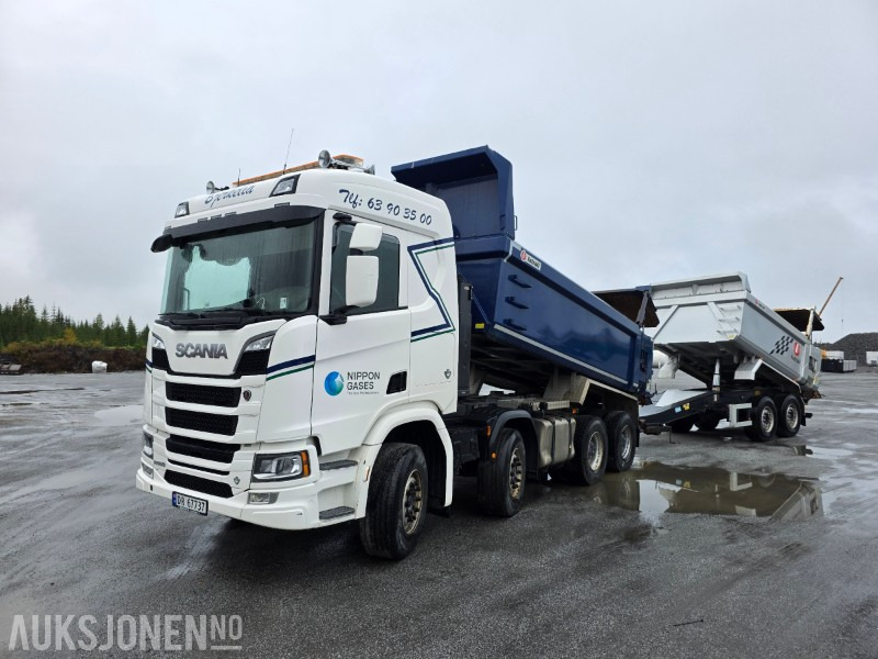 2019 Scania R650 8X4 tippbil med ISTRAIL henger Lav kilometer - Damperli kamyon: fotoğraf 1 2019 Scania R650 8X4 tippbil med ISTRAIL henger Lav kilometer - Damperli kamyon: fotoğraf 1