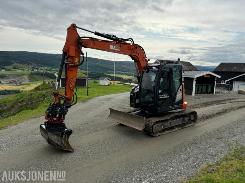 2021 Hitachi ZX85US-6 Beltegraver med Rototilt R3 - Ekskavatör: fotoğraf 1 2021 Hitachi ZX85US-6 Beltegraver med Rototilt R3 - Ekskavatör: fotoğraf 1