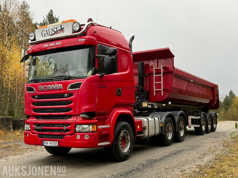 2018 Scania R580-V8-6x4-EURO6-260.000km-Tippsemi m/ Langendorf tralle - Çekici: fotoğraf 2 2018 Scania R580-V8-6x4-EURO6-260.000km-Tippsemi m/ Langendorf tralle - Çekici: fotoğraf 2