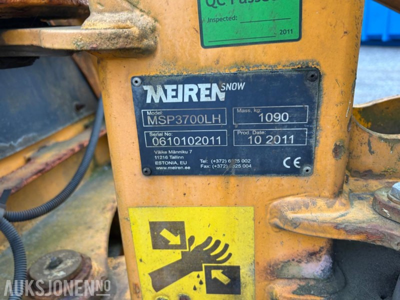 2011 Andre MEIREN SNOW MSP3700LH snøplog - Kamyon: fotoğraf 3 2011 Andre MEIREN SNOW MSP3700LH snøplog - Kamyon: fotoğraf 3