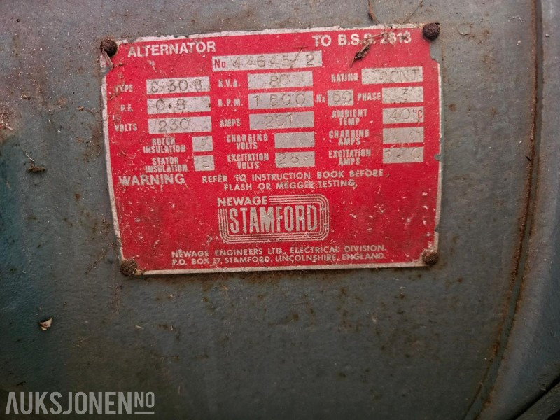 Newage Stamford C30B Aggregat - İnşaat ekipmanı: fotoğraf 4 Newage Stamford C30B Aggregat - İnşaat ekipmanı: fotoğraf 4