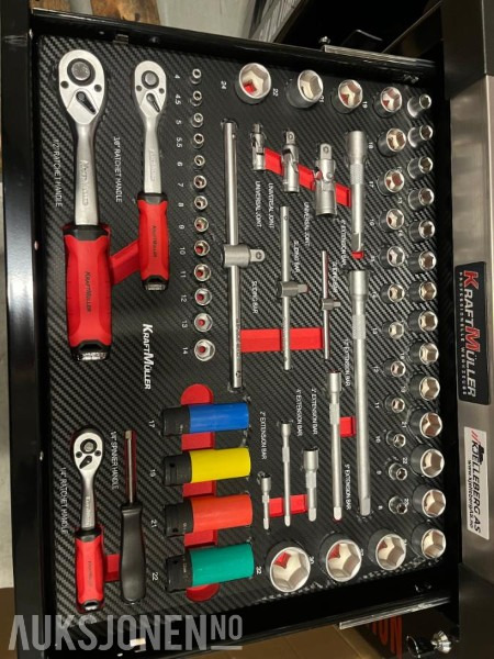 Nytt verktøyskap med verktøy (utstillingmodell) - İnşaat ekipmanı: fotoğraf 3 Nytt verktøyskap med verktøy (utstillingmodell) - İnşaat ekipmanı: fotoğraf 3