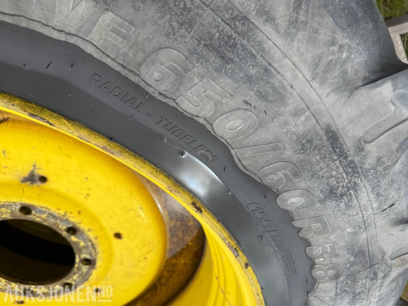 Tarım araçları Traktor hjul - dekk Komplett hjulsett Michelin 650/60R38 og 540/60R28: fotoğraf 7