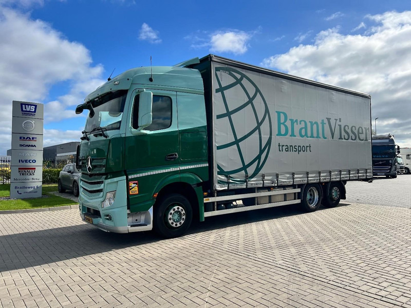 Mercedes-Benz Actros 2745 6x2 bakwagen Schuifzeilen - Tenteli kamyon: fotoğraf 1 Mercedes-Benz Actros 2745 6x2 bakwagen Schuifzeilen - Tenteli kamyon: fotoğraf 1