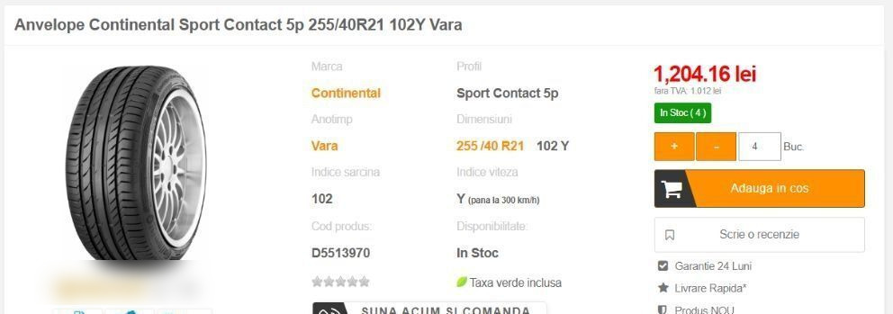 Anvelope Continental NOI ContisportContact 255 / 40 ZR 21 - Lastik - Binek araba: fotoğraf 3 Anvelope Continental NOI ContisportContact 255 / 40 ZR 21 - Lastik - Binek araba: fotoğraf 3