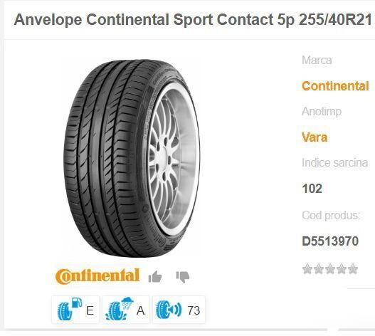 Continental NOI NOU ContisportContact 255 / 40 ZR 21 - Komple tekerlek: fotoğraf 1 Continental NOI NOU ContisportContact 255 / 40 ZR 21 - Komple tekerlek: fotoğraf 1