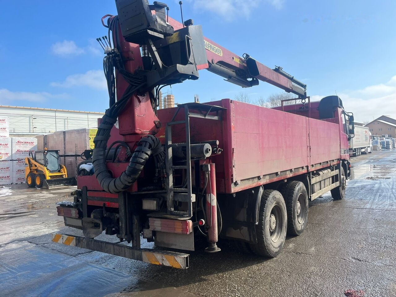 Mercedes-Benz Actros MP1 6x4 + Palfinger Krane - Vinçli kamyon, Sal/ Açık kasa kamyon: fotoğraf 3 Mercedes-Benz Actros MP1 6x4 + Palfinger Krane - Vinçli kamyon, Sal/ Açık kasa kamyon: fotoğraf 3