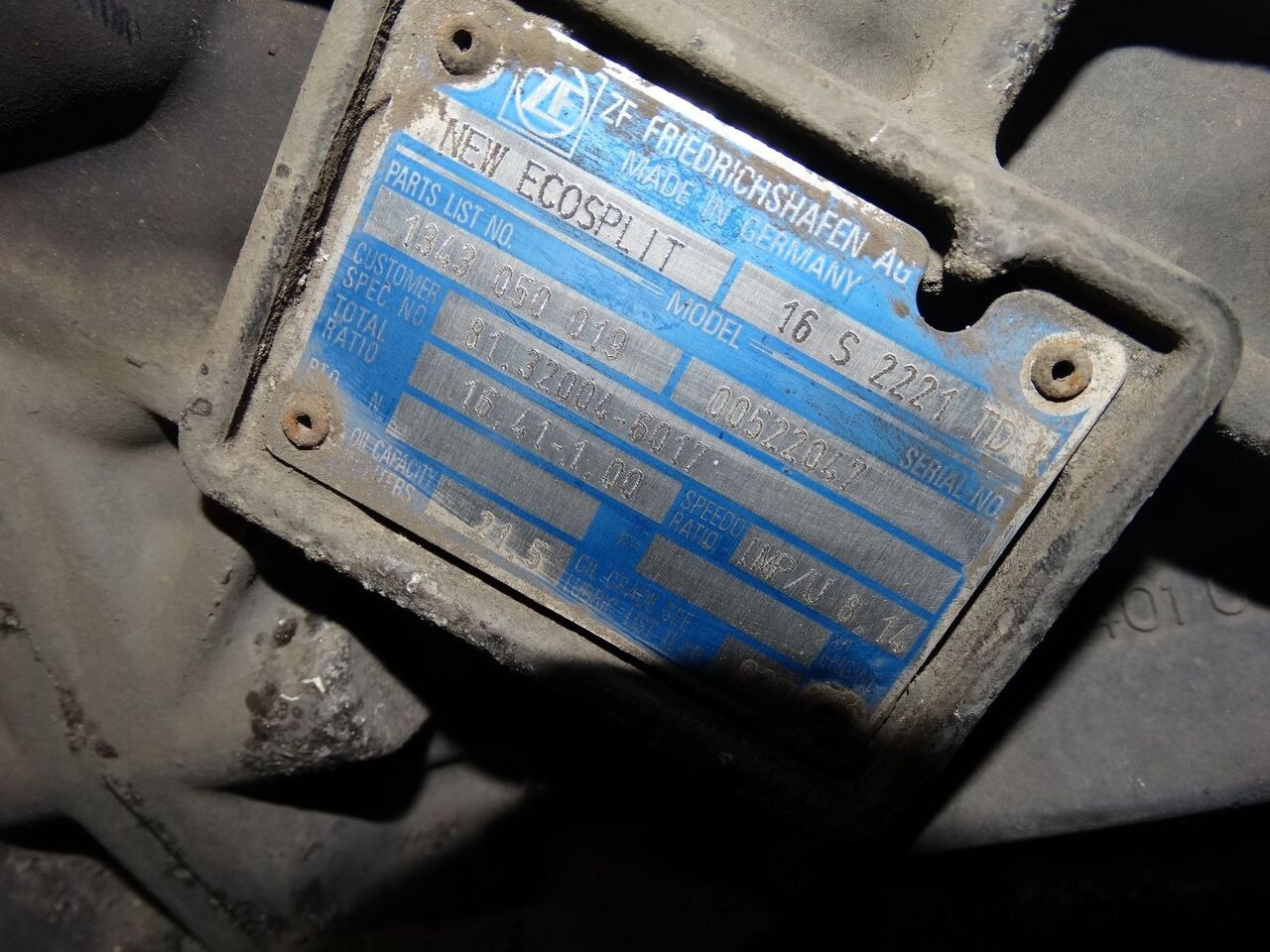 MAN 16S2221 TD MAN TGX TGS TGA - Vites kutusu - Kamyon: fotoğraf 2 MAN 16S2221 TD MAN TGX TGS TGA - Vites kutusu - Kamyon: fotoğraf 2